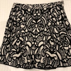 Black patterned skirt